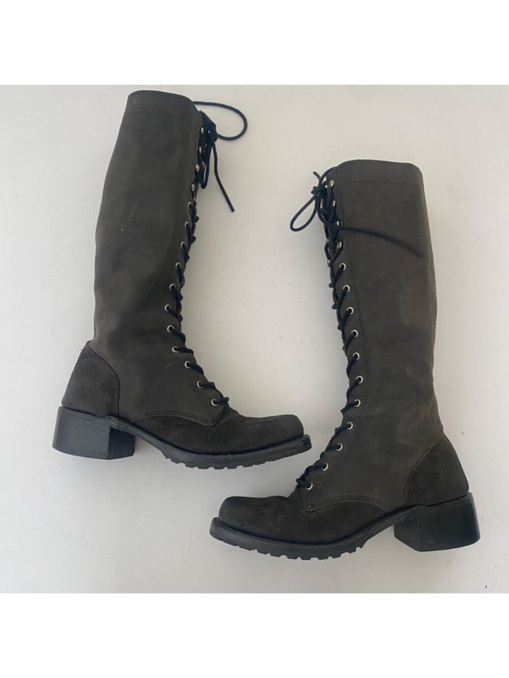 Frye Campus Lug Sole Lace-Up Boots Shoes Combat - Picture 2 of 8